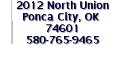 Contact Information: Sounds Incredible, 2012 North Union, Ponca City, OK   74601  --  580-765-9465